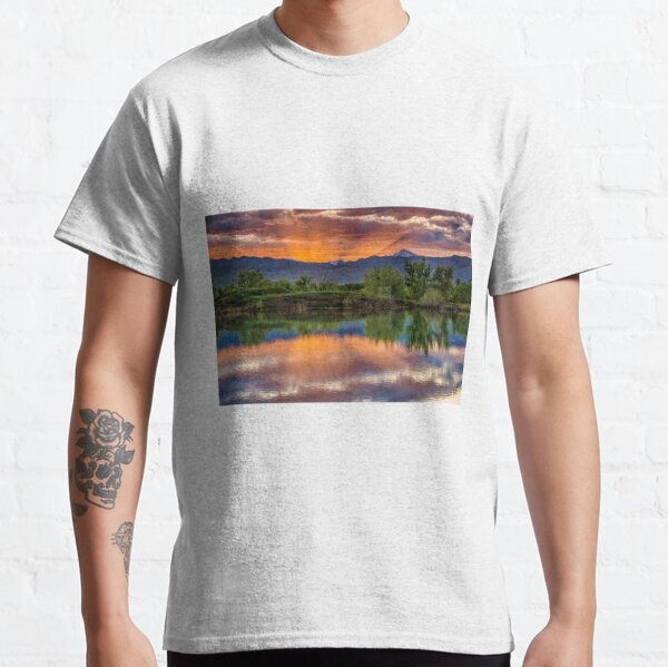 Sunset Sawhill Ponds Paintbrush Classic T-Shirt