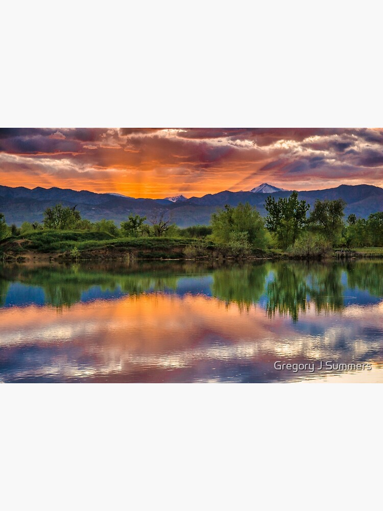 Sunset Sawhill Ponds Paintbrush by nikongreg