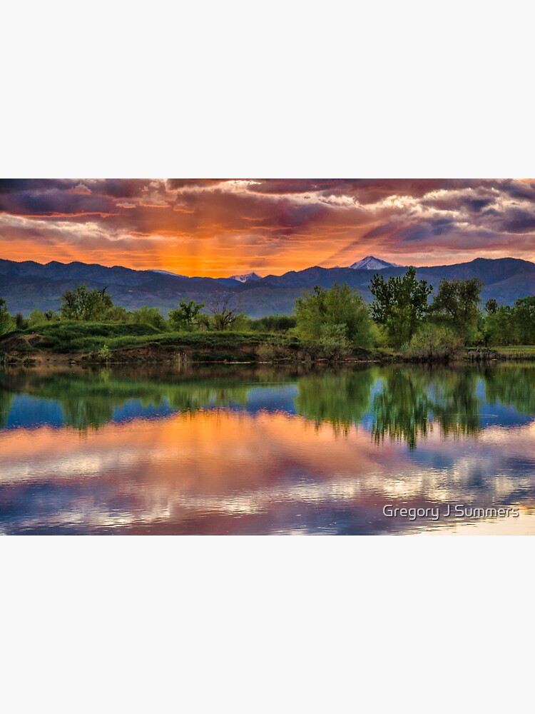 Sunset Sawhill Ponds Paintbrush by nikongreg