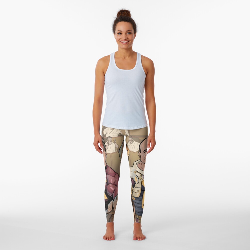 Cam & Ray & Auggie in the Senate Leggings