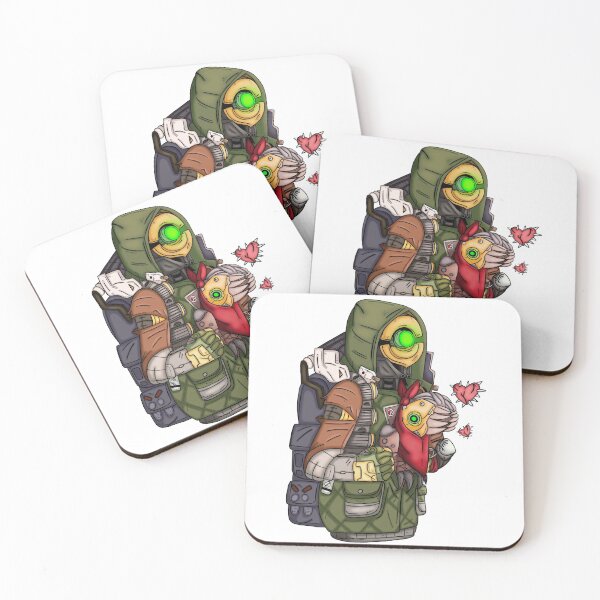 Borderlands Fl4k and Mr Chew Coasters (Set of 4)