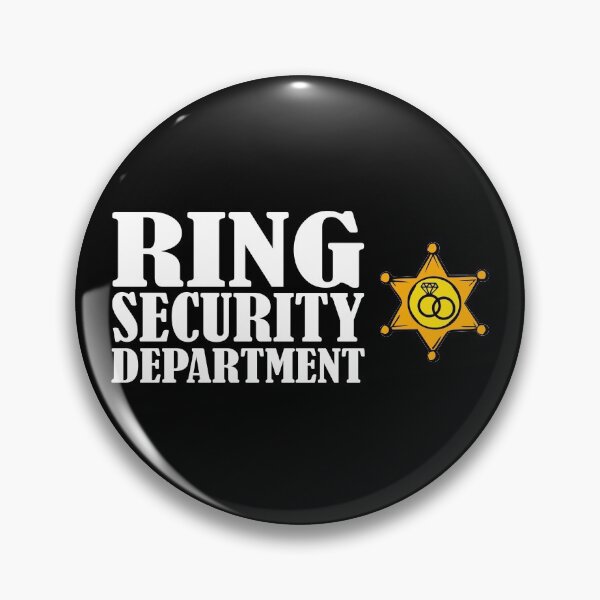 Item preview, Ring Security Department with Sheriff Badge Funny Wedding Supplies  designed and sold by alenaz.