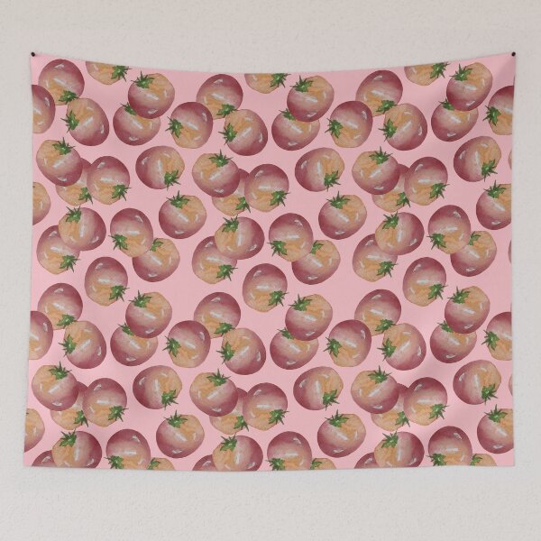Item preview, Tomato background pink designed and sold by SaraPatterns.