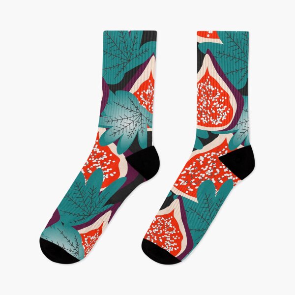 Item preview, Colorful figs and leaves designed and sold by cocodes.