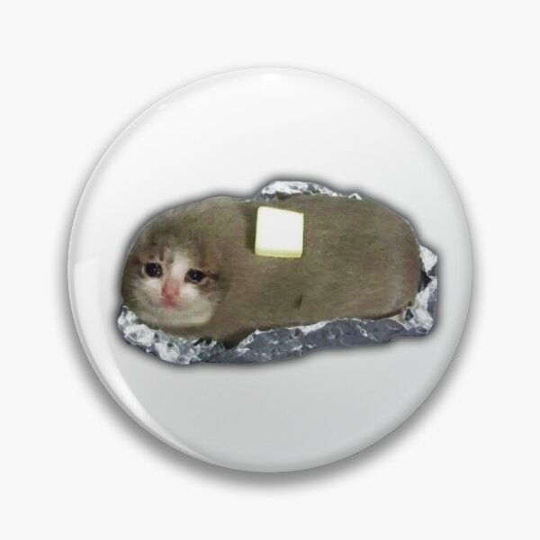 Item preview, sad potato cat with butter designed and sold by CleverJane.