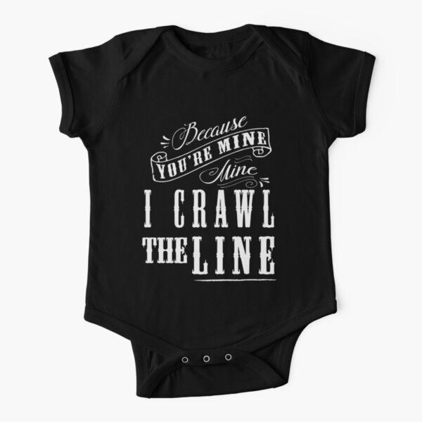 I Crawl The Line, Baby Onesie Short Sleeve Baby One-Piece