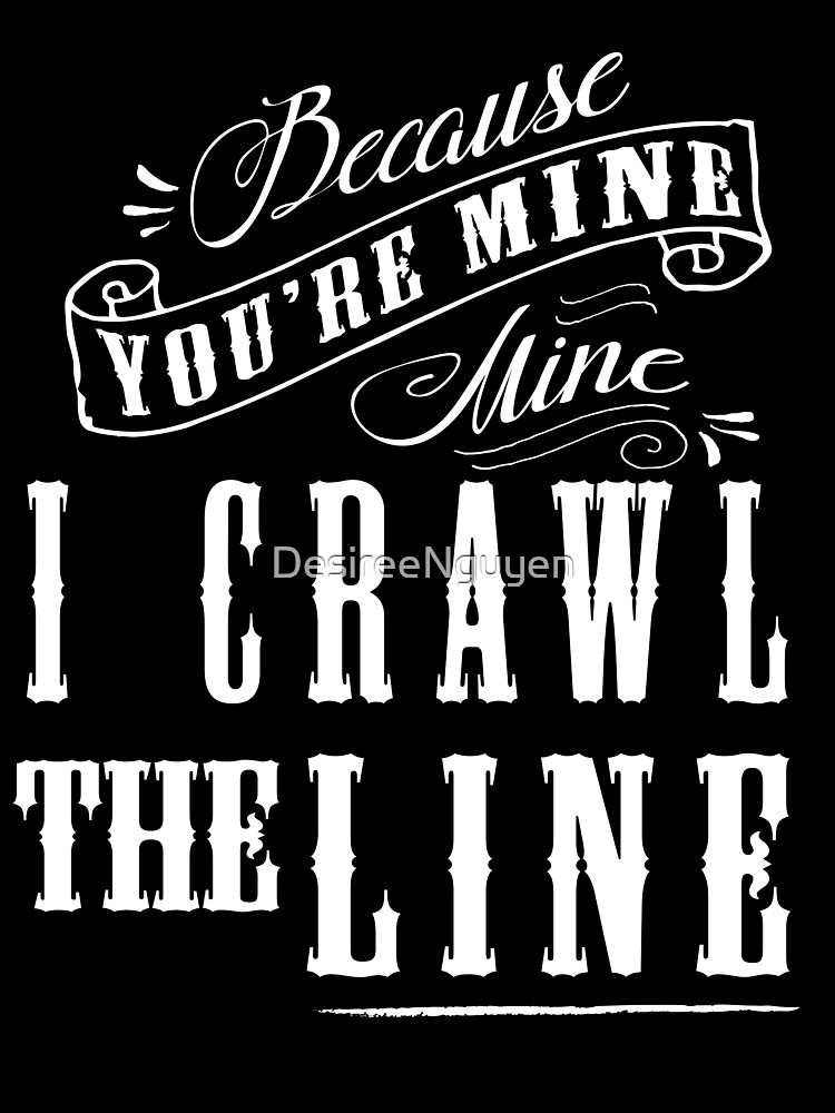 Thumbnail 2 of 2, Baby T-Shirt, I Crawl The Line, Baby Onesie designed and sold by DesireeNguyen.