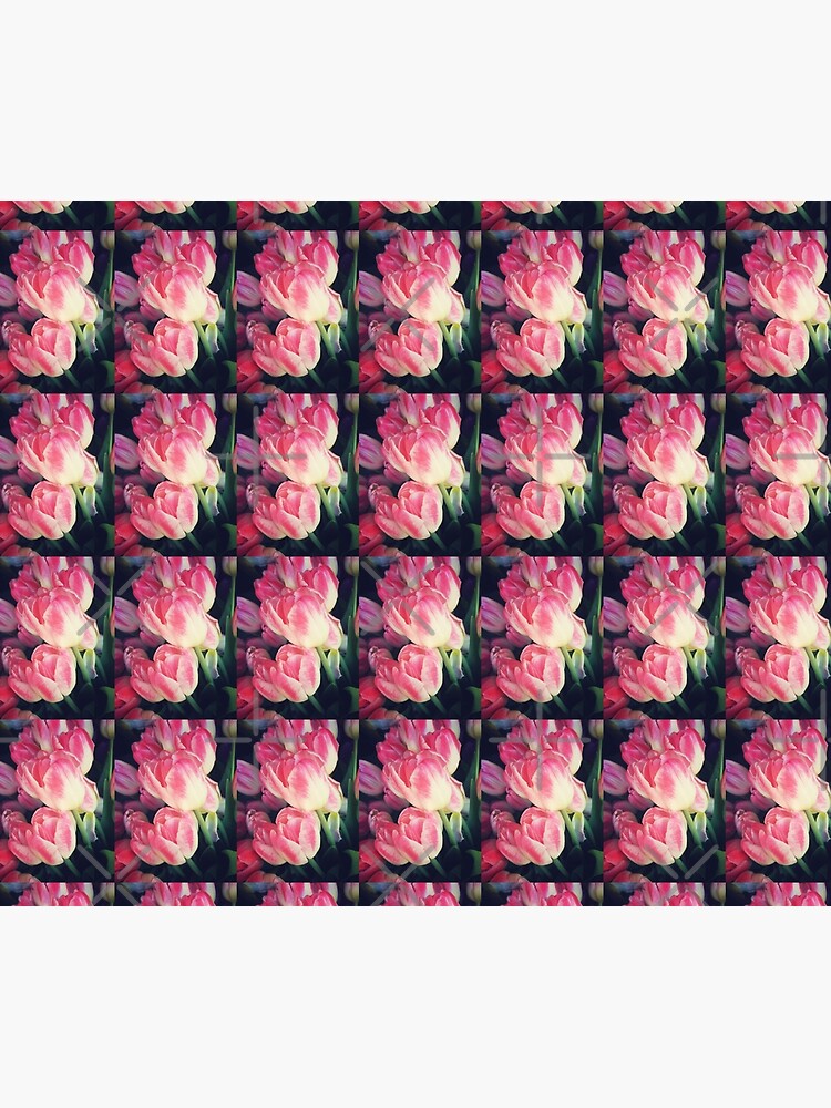Tulip Lovers - Dramatic Pink Tulips Art Photography by OneDayArt