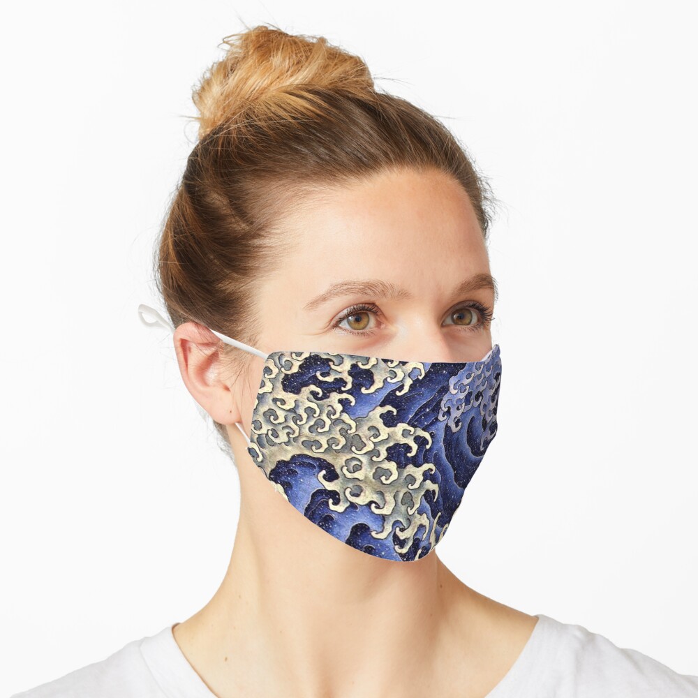 HOKUSAI. Masculine wave. Mask