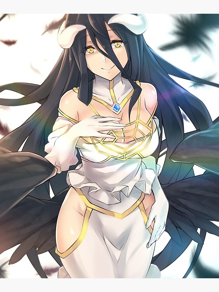 Wallpaper albedo, overlord, anime girl, dark desktop wallpaper, hd image,  picture, background, 7affbf | wallpapersmug