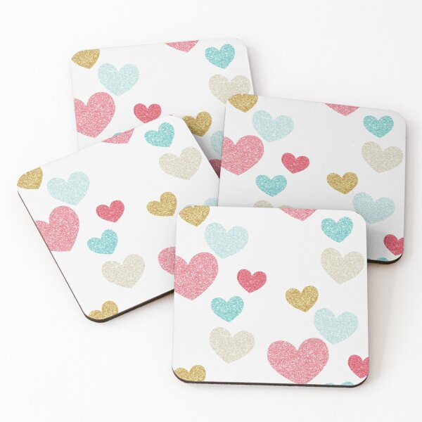 Item preview, Design of colorful hearts pattern sticker   designed and sold by sabaahmed.