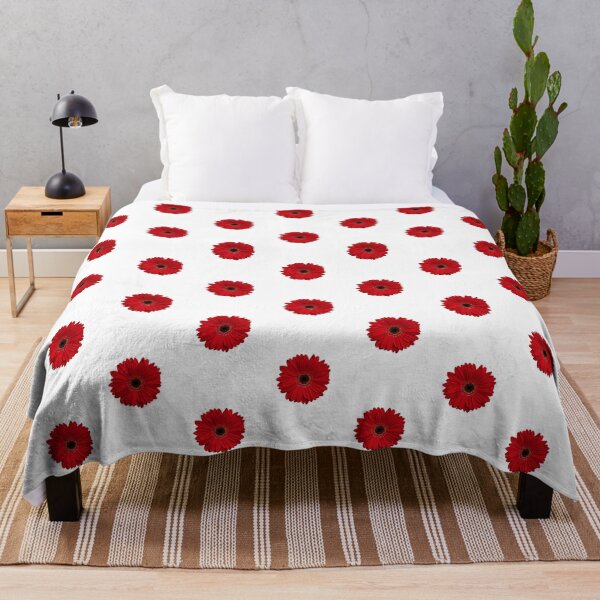 Item preview, red gerbera gerber daisy flower floral sticker designed and sold by wasootch.
