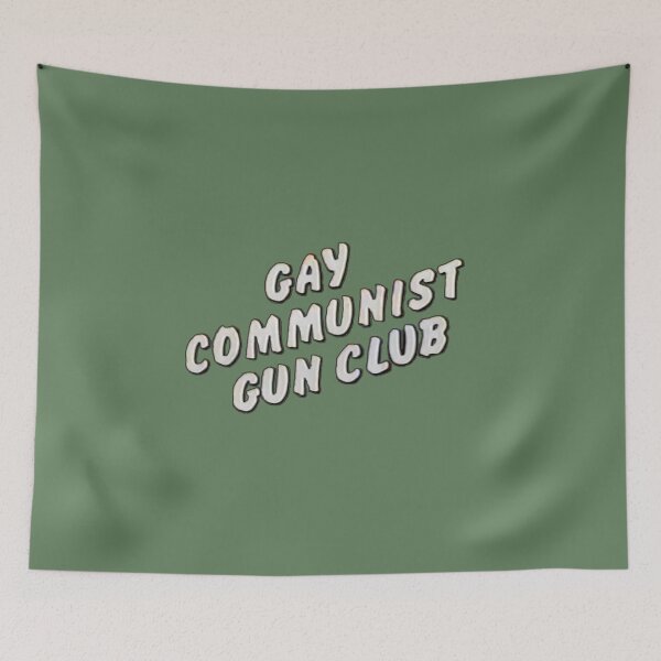 Item preview, gay communist gun club designed and sold by CleverJane.