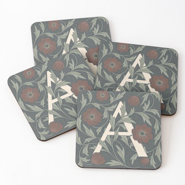 Item preview, Floral Monogram Letter A designed and sold by Maria Chiara Fantini.
