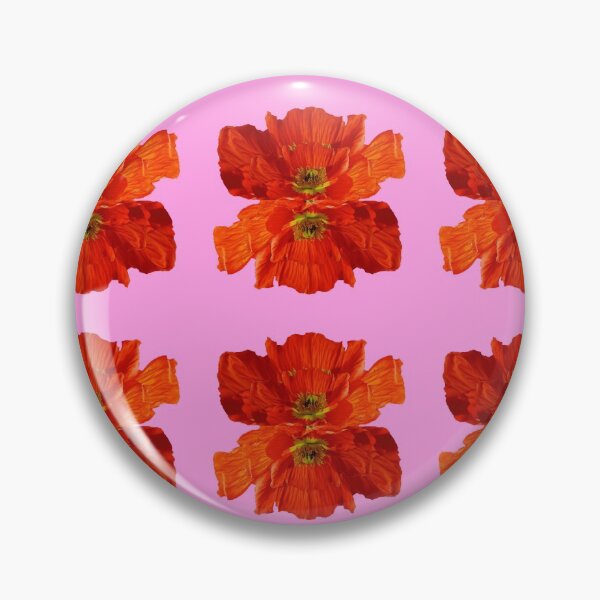 Item preview, Fuchsia pink color poppy flowers pattern art designed and sold by sharlesart.