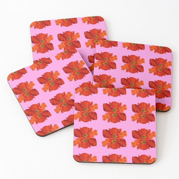 Item preview, Fuchsia pink color poppy flowers pattern art designed and sold by sharlesart.