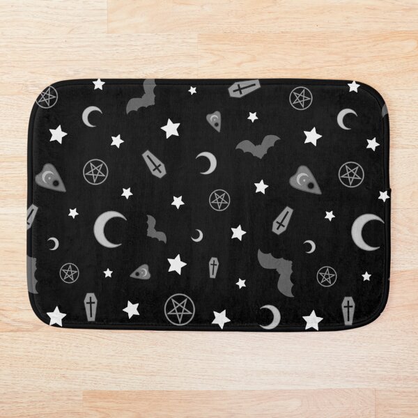 Goth Occult Pattern Bath Mat