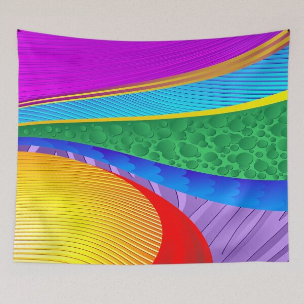 Item preview, Rainbow Colors Abstract Fantasy designed and sold by BluedarkArt.