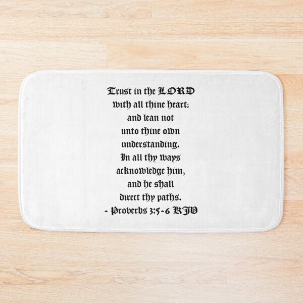 Item preview, Proverbs 3:5-6 KJV - AV 1611 Style Black Print designed and sold by VerShirts.