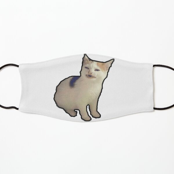 Masque Chat Blanc Qui Pleure Par Cleverjane Redbubble