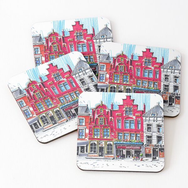 Item preview, Urban sketch | Delft | Holland designed and sold by Blue Ink Studio.