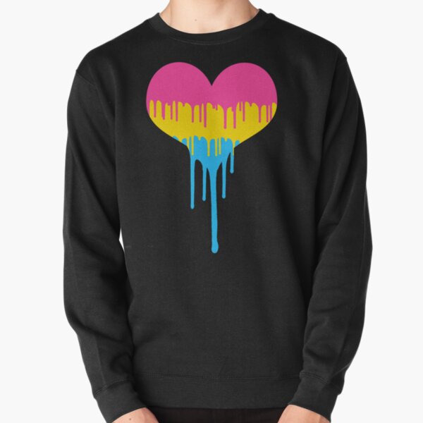 Item preview, Pansexual Pride Drip Heart designed and sold by Tigerparadise.