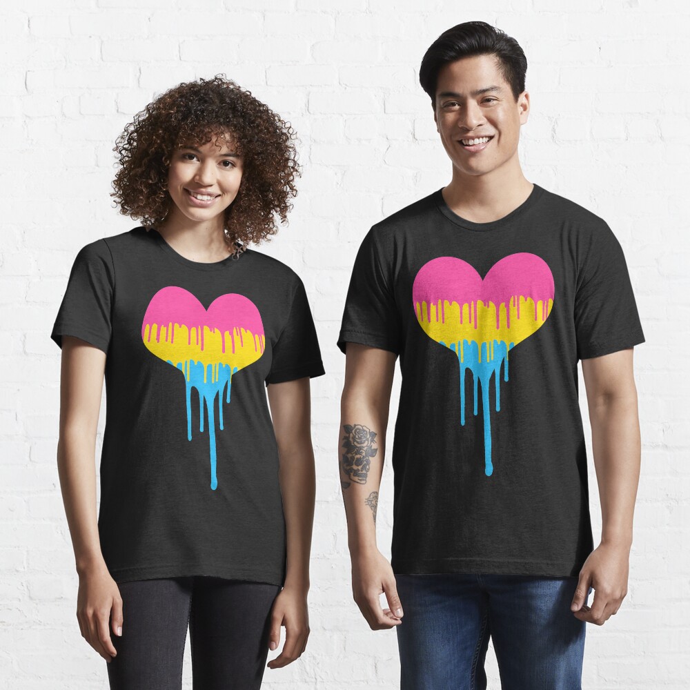 Pansexual Pride Drip Heart Essential T-Shirt