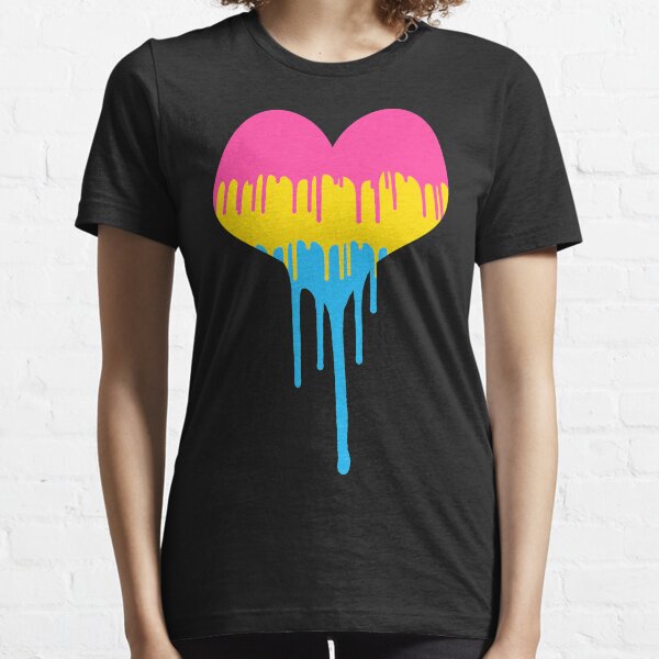 Pansexual Pride Drip Heart Essential T-Shirt