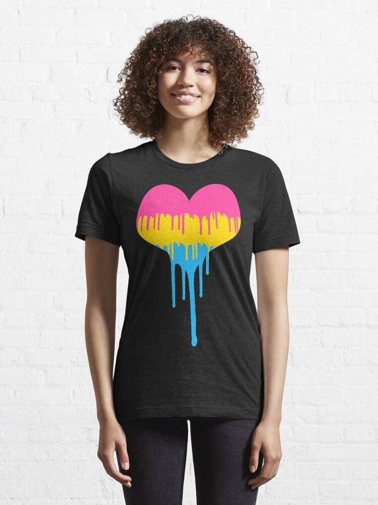 Alternative Ansicht von Pansexual Pride Drip Heart Essential T-Shirt