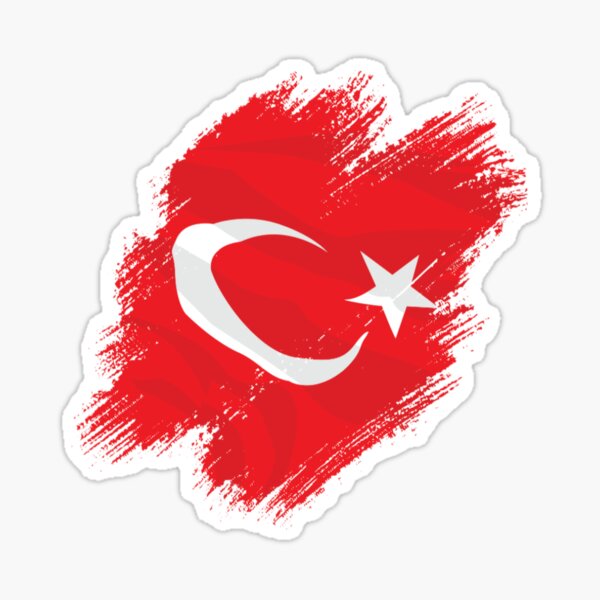 "Turkey Flag" Sticker by zakiKhan Redbubble