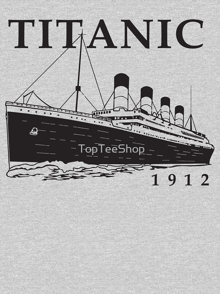 Titanic Queen of the Ocean Vintage Cruise Sinking Ship Atlantic Voyage by TopTeeShop