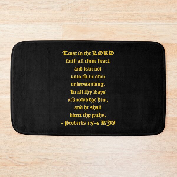 Item preview, Proverbs 3:5-6 KJV - AV 1611 Style Gold Print designed and sold by VerShirts.