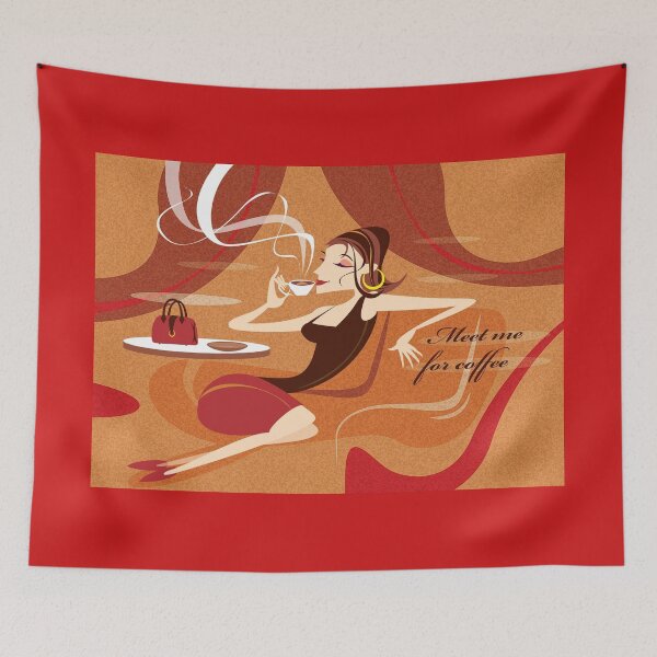 Item preview, Meet Me For Coffee - card designed and sold by Beesty.