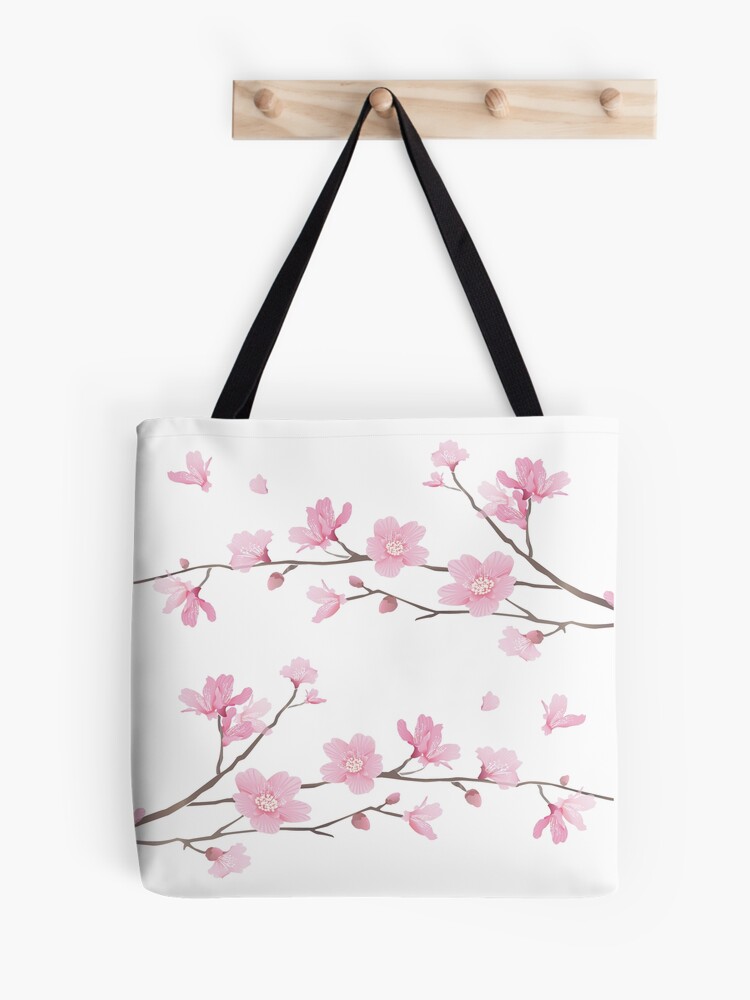 Cherry Blossom - Transparent-Background Tote Bag - designenrich