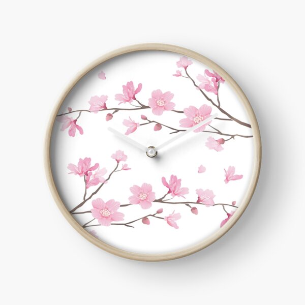 Cherry Blossom - Transparent Background Clock