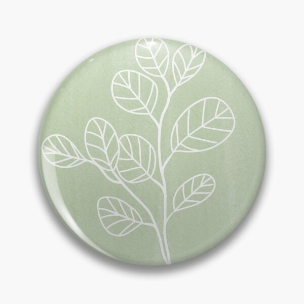 Item preview, Floral Line Art - Watercolour Green designed and sold by SarahBrigid.