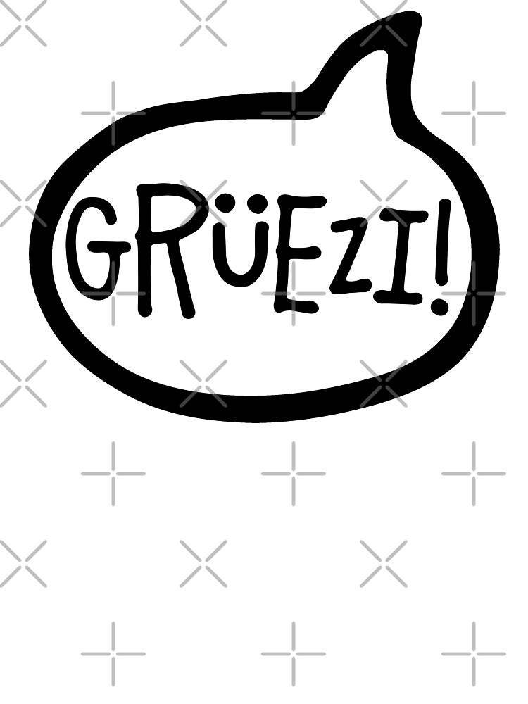 Thumbnail 2 of 2, Baby T-Shirt, Grüezi! Swiss German, Greeting, Hello, Schwiizerdütsch designed and sold by Celticana.
