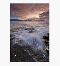 Kaikoura Fantail Wave Photographic Print