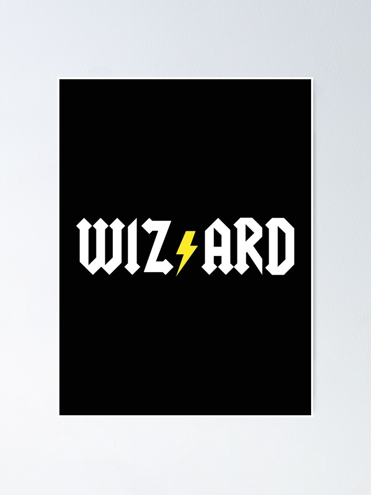 Póster «Mashup de logotipo de cicatriz de rayo AC / DC de Wizard» de ...