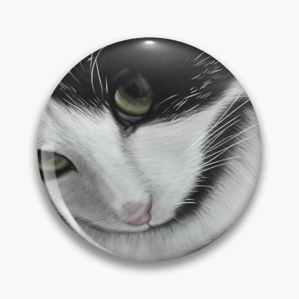 Item preview, Black and white cat designed and sold by AlaakUnivers.