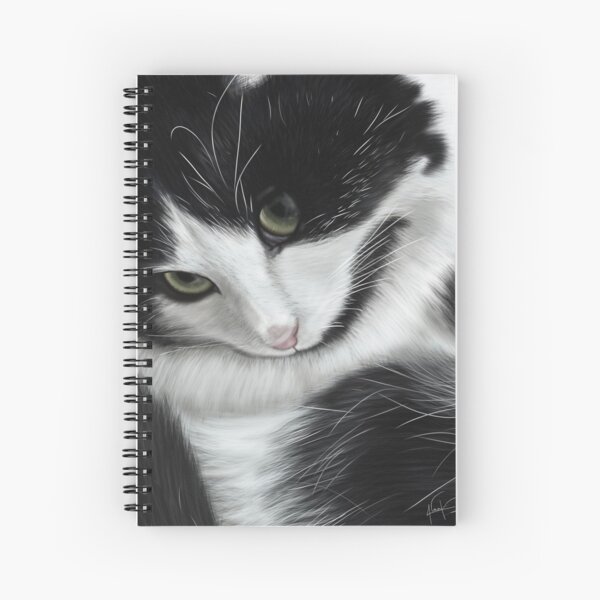 Item preview, Black and white cat designed and sold by AlaakUnivers.