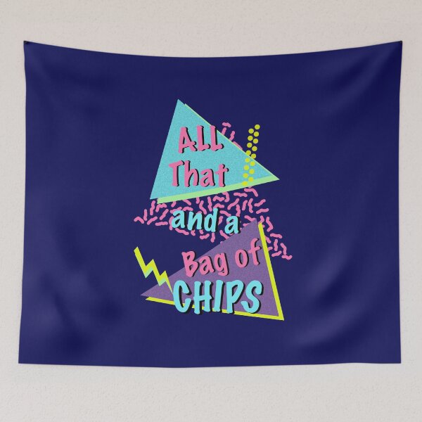 Item preview, 90's Phrases! All That And A Bag Of Chips! 1990's sayings.  designed and sold by ArtsyHart.