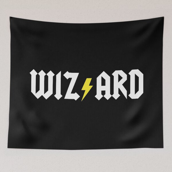 Item preview, Wizard AC/DC Lightning Bolt Scar Logo Mashup designed and sold by OldDannyBrown.