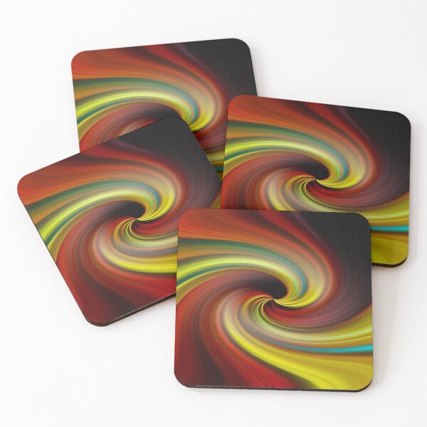 Item preview, Liquid Swirl - Rust, Yellow, and Turquoise designed and sold by Creatively Colette’s .