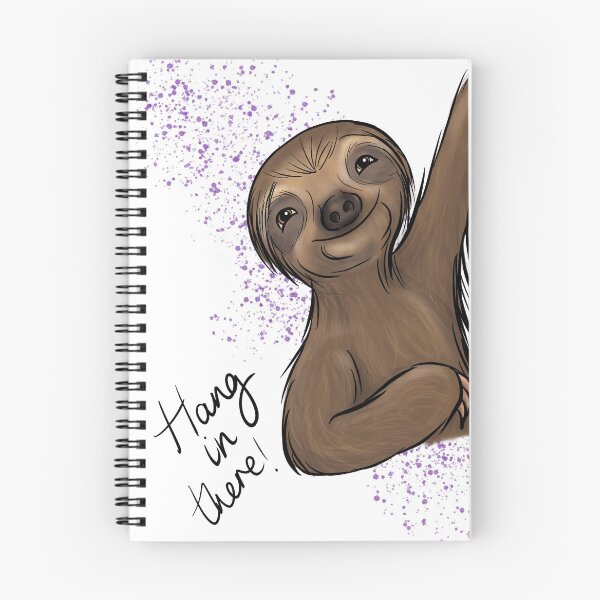 Item preview, ‘Hang in there’ Sloth designed and sold by Jenny Kemp.