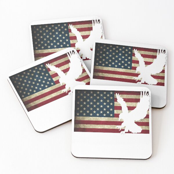 Item preview, Patriotic American USA Flag with Bald Eagle designed and sold by DSeller.