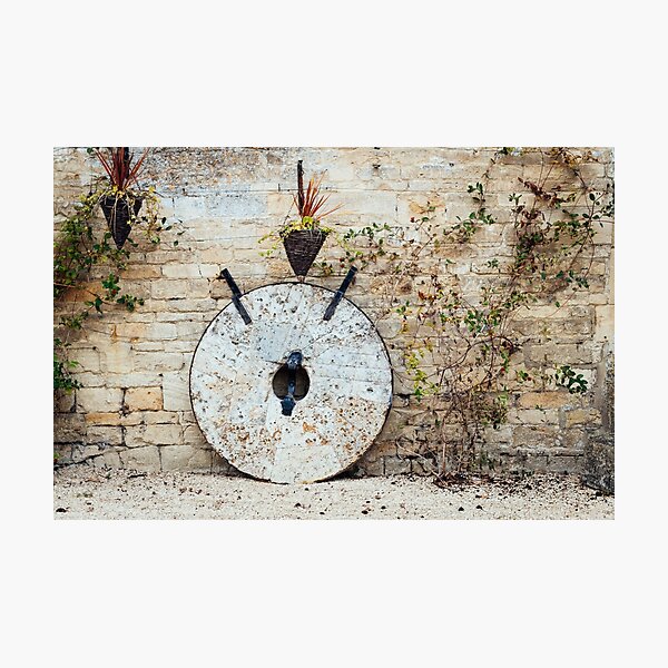 Millstone in Bibury, The Cotswolds Photographic Print