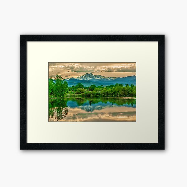 Golden Ponds Reflections Framed Art Print