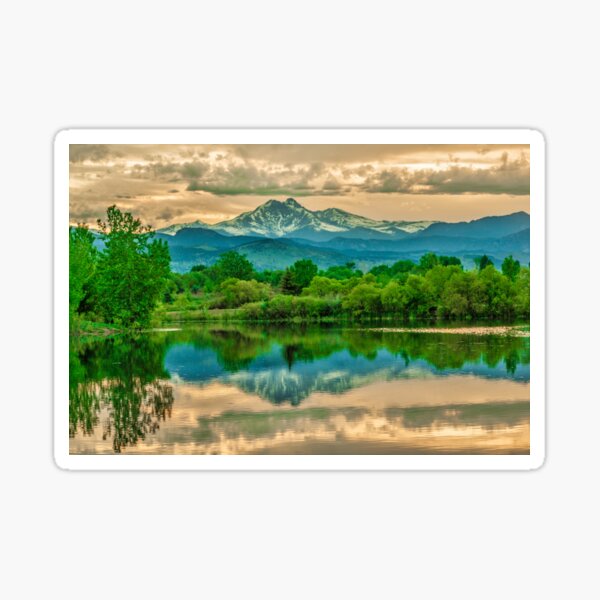 Golden Ponds Reflections Sticker