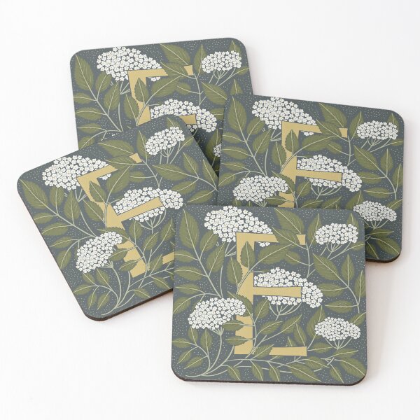 Item preview, Floral Monogram Letter E designed and sold by Maria Chiara Fantini.